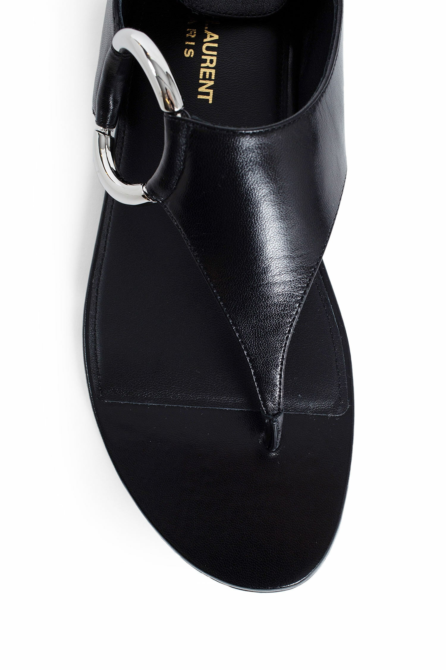 SAINT LAURENT WOMAN BLACK SANDALS