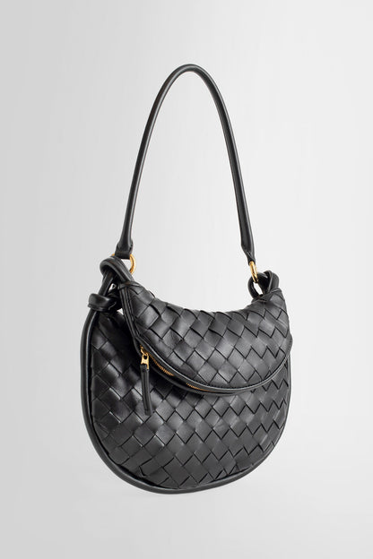 BOTTEGA VENETA WOMAN BLACK SHOULDER BAGS