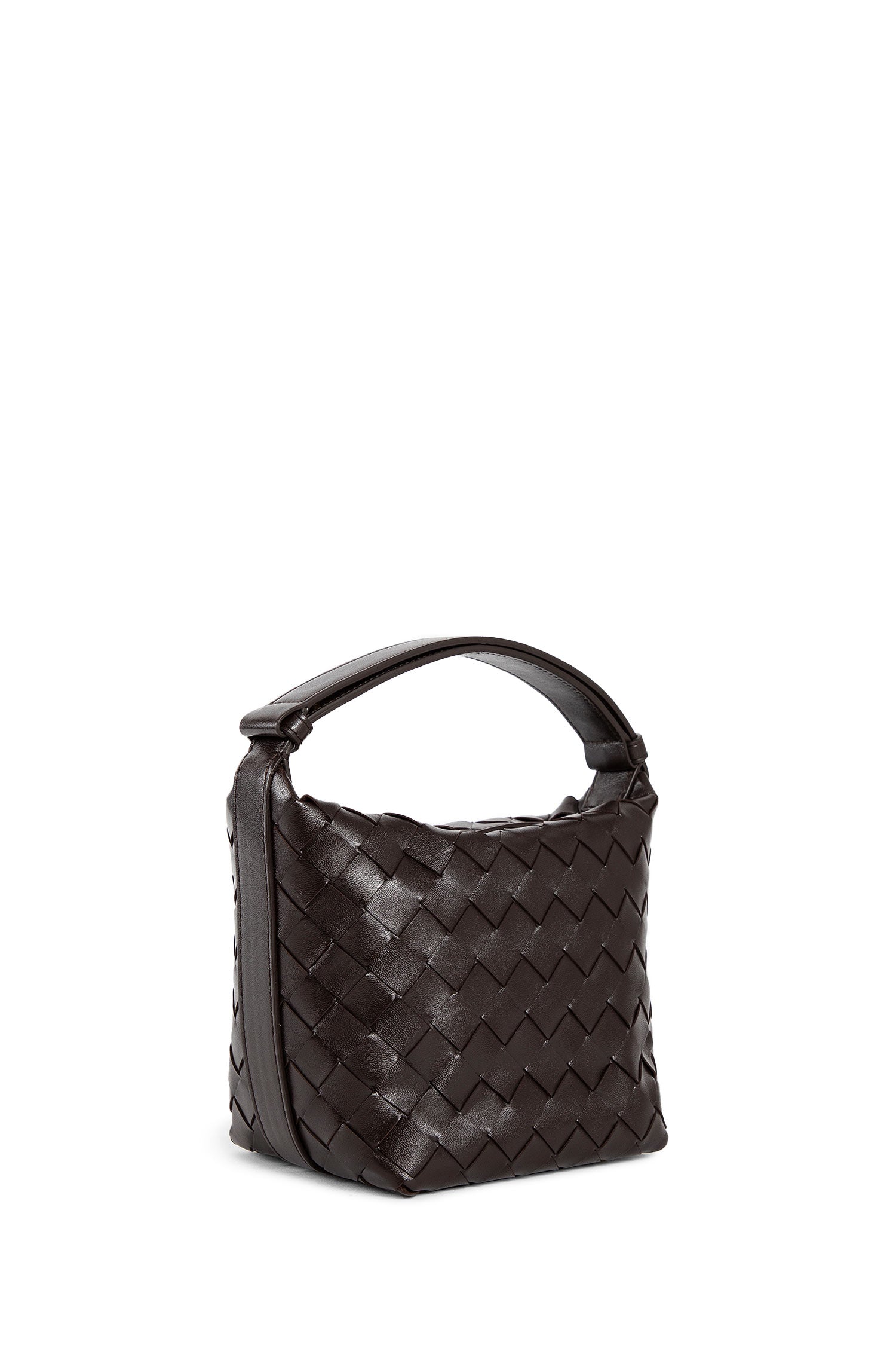 BOTTEGA VENETA WOMAN BROWN TOP HANDLE BAGS