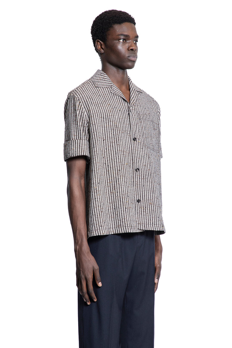 BOTTEGA VENETA MAN BROWN SHIRTS