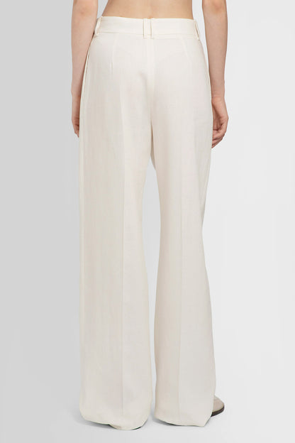 THE ROW WOMAN OFF-WHITE TROUSERS