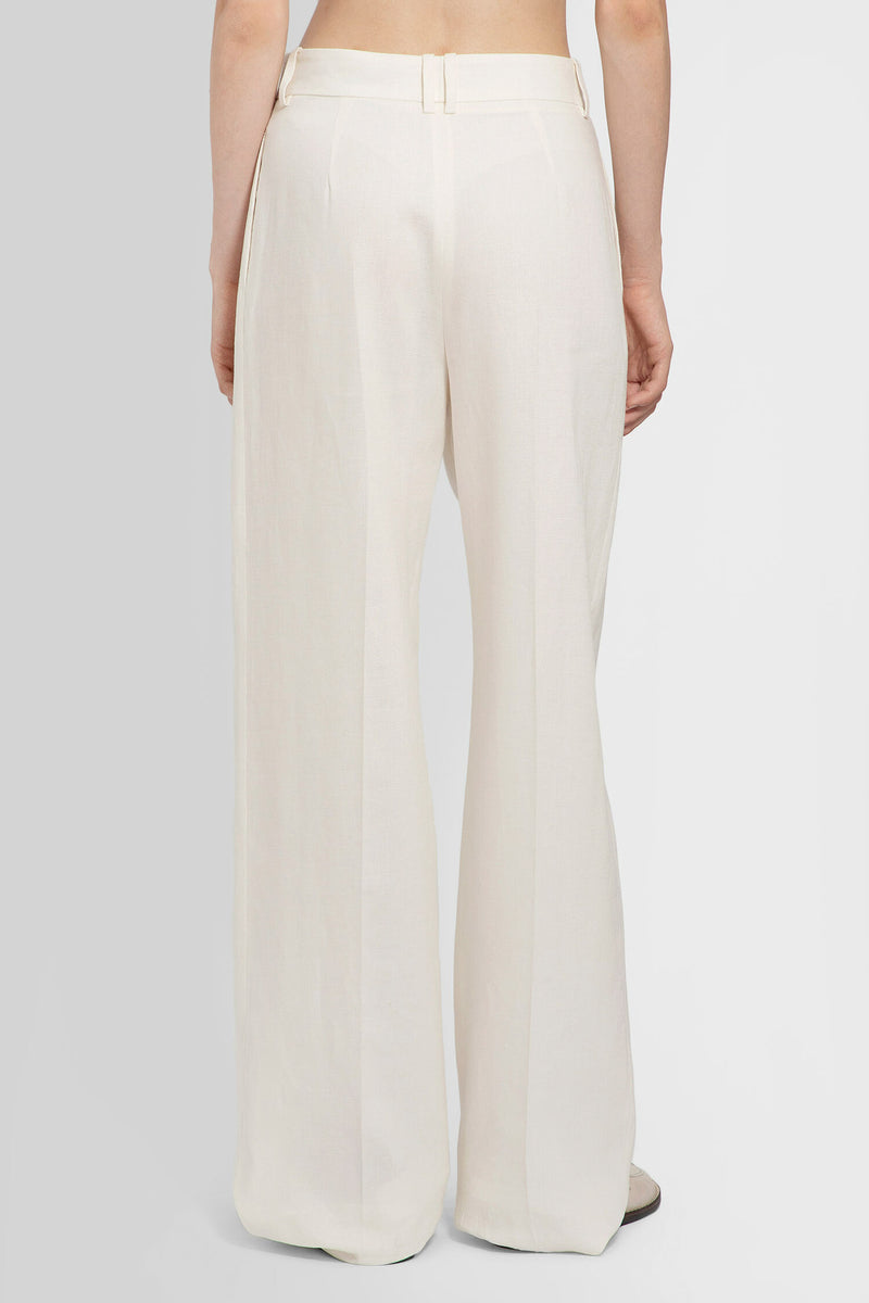 THE ROW WOMAN OFF-WHITE TROUSERS