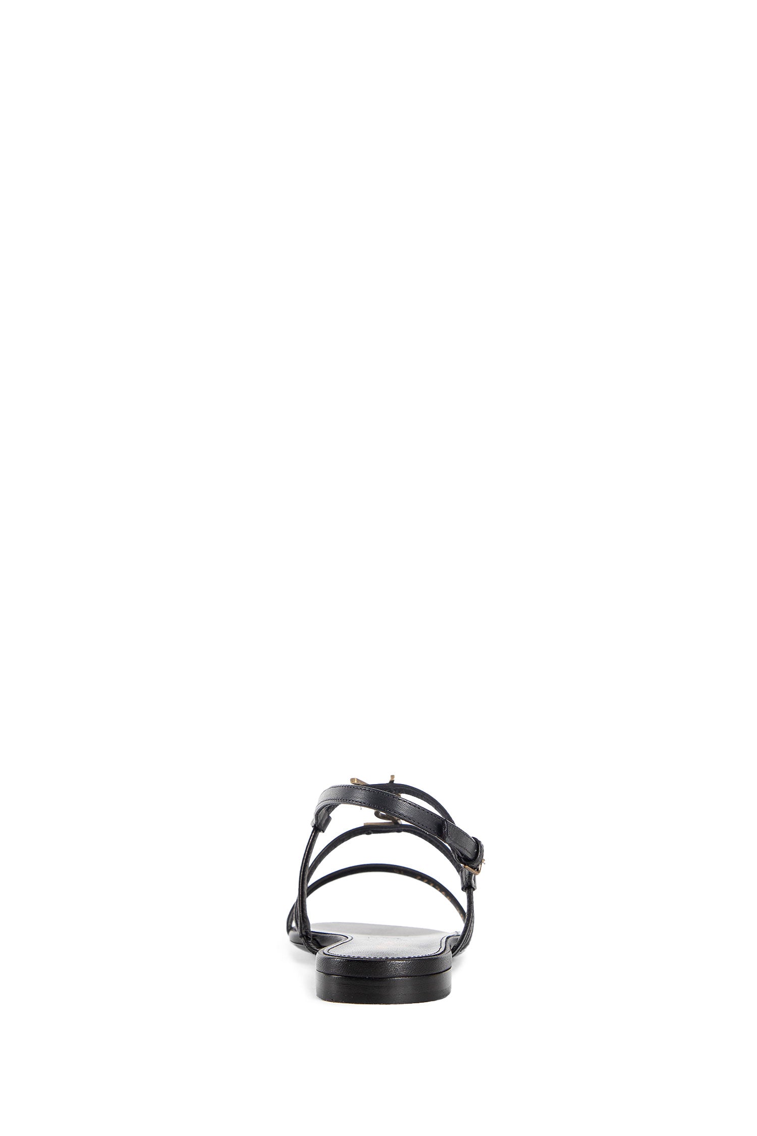 SAINT LAURENT WOMAN BLACK SANDALS & SLIDES