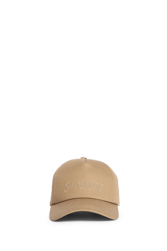 SAINT LAURENT UNISEX BEIGE HATS