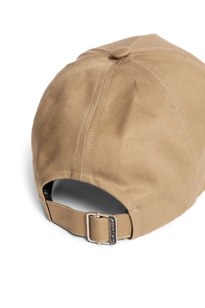 SAINT LAURENT UNISEX BEIGE HATS