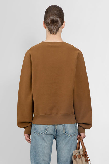 SAINT LAURENT MAN BROWN SWEATSHIRTS