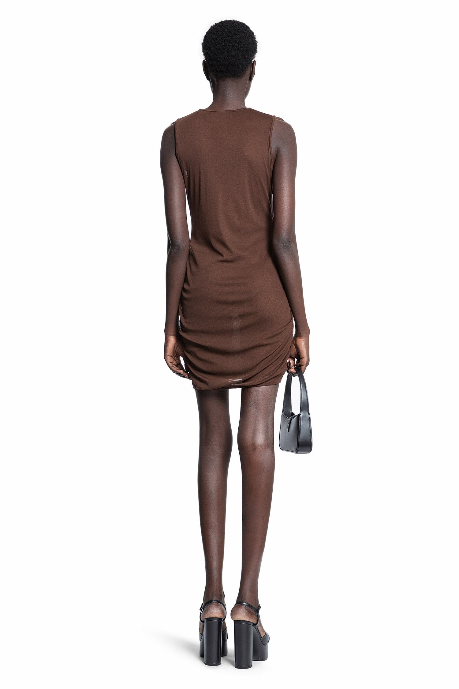 SAINT LAURENT WOMAN BROWN DRESSES