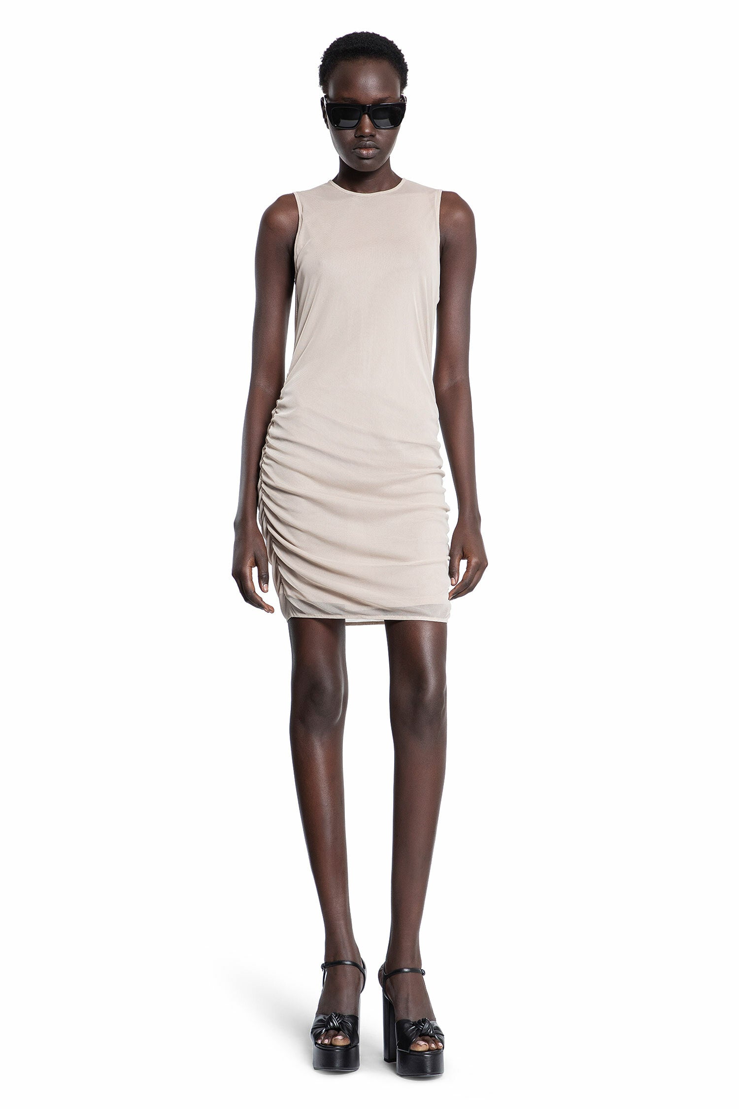 SAINT LAURENT WOMAN BEIGE DRESSES