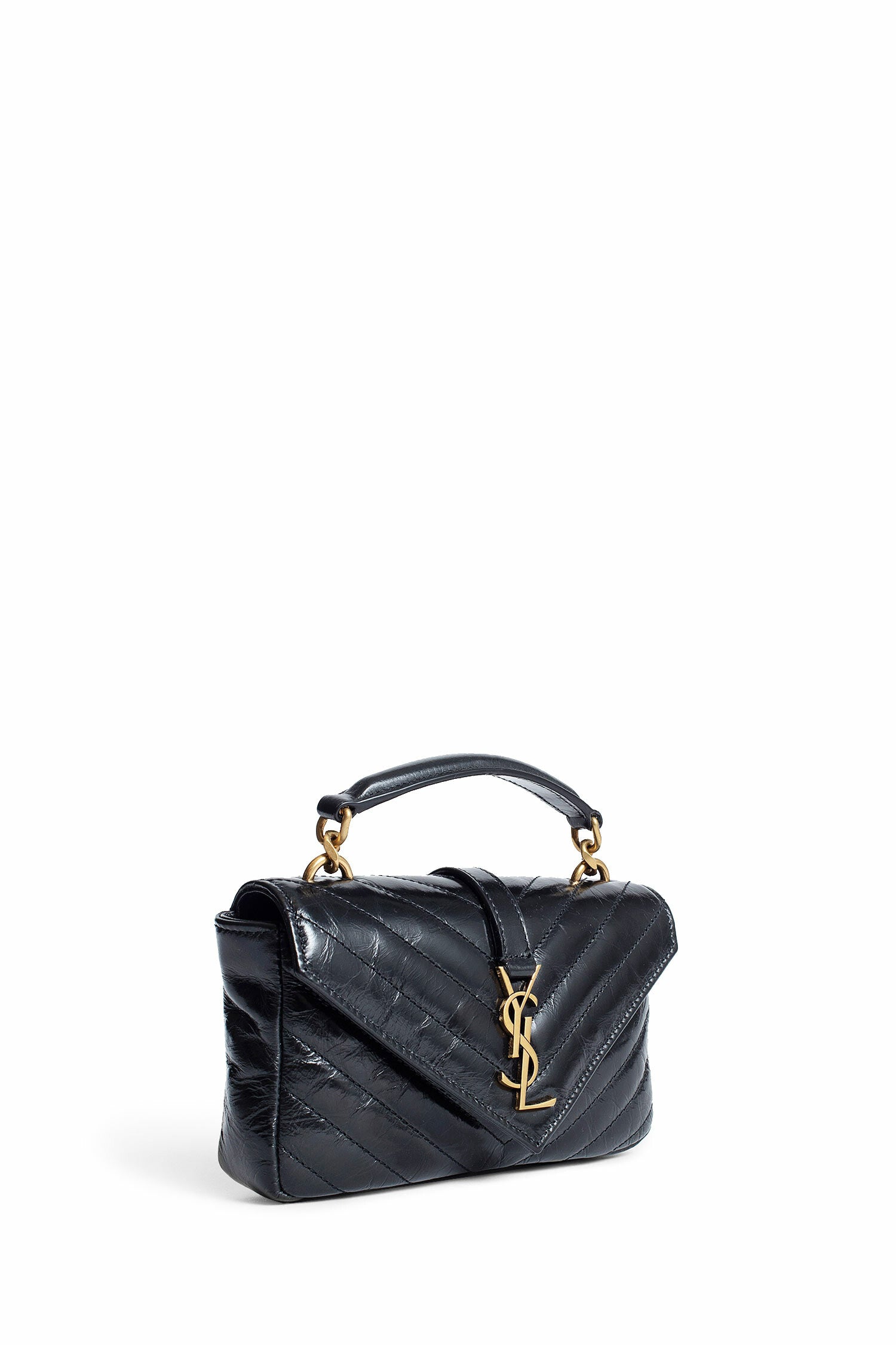 SAINT LAURENT WOMAN BLACK TOP HANDLE BAGS