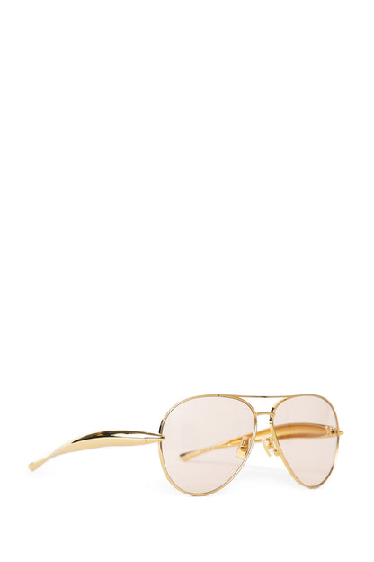 BOTTEGA VENETA UNISEX GOLD EYEWEAR