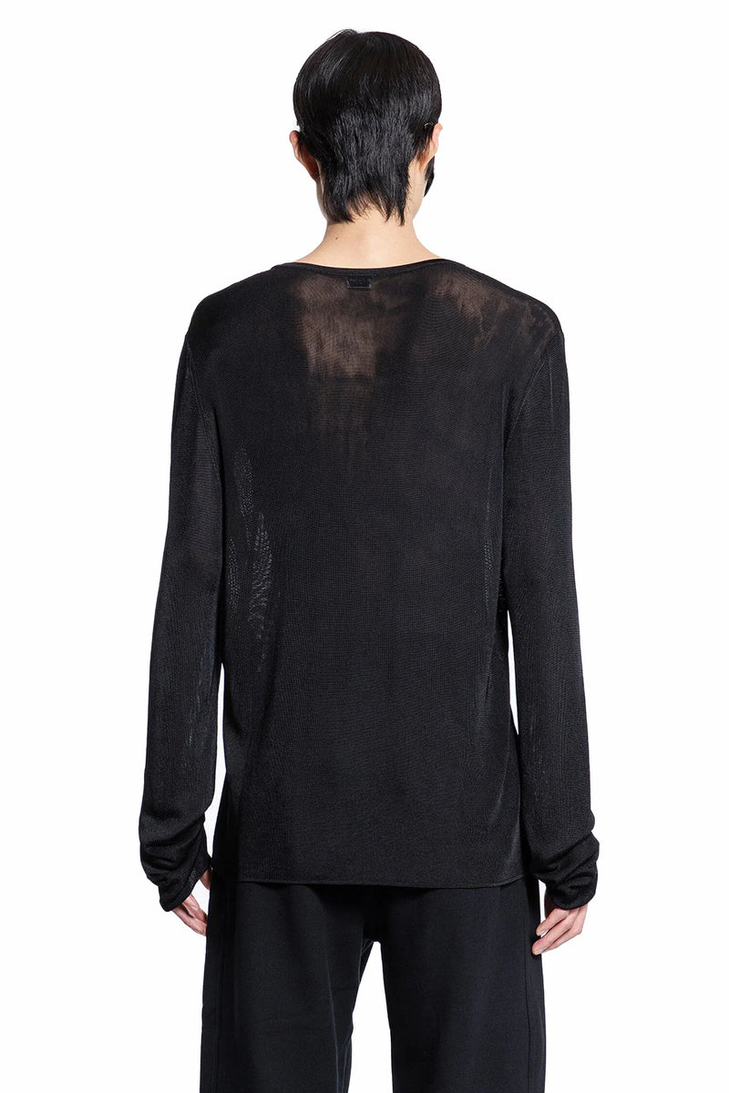 SAINT LAURENT MAN BLACK T-SHIRTS & TANK TOPS - Antonioli.eu