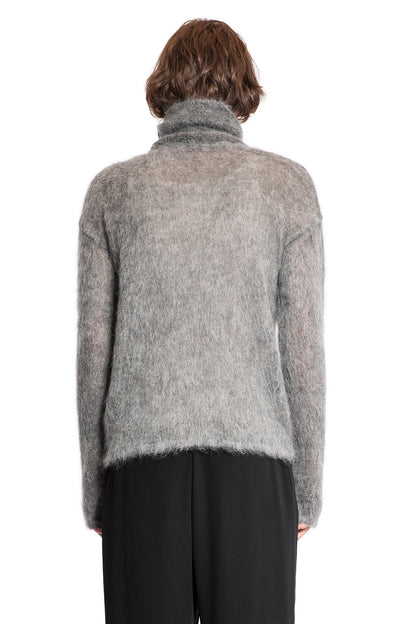 SAINT LAURENT MAN GREY KNITWEAR