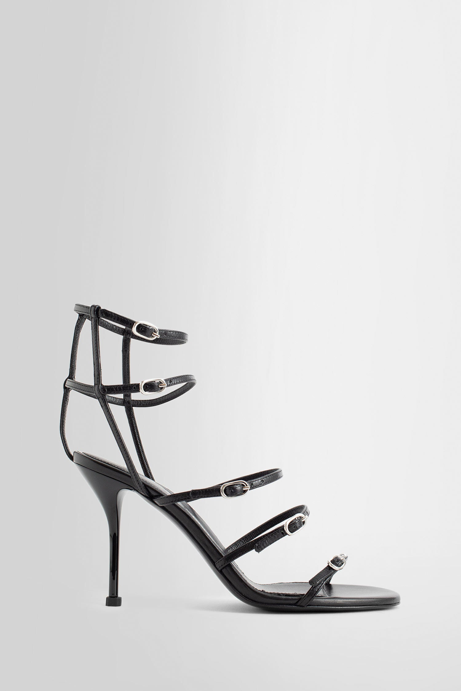 ALEXANDER MCQUEEN WOMAN BLACK SANDALS