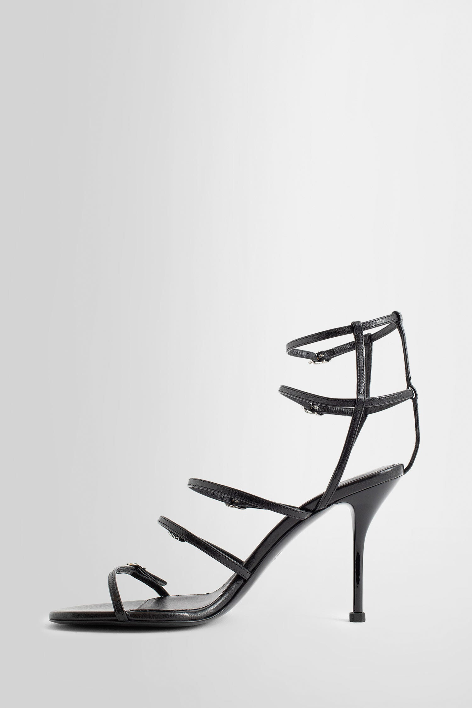 ALEXANDER MCQUEEN WOMAN BLACK SANDALS