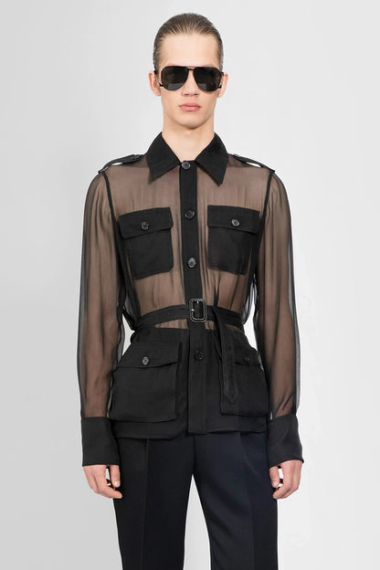 Antonioli SAINT LAURENT MAN BLACK SHIRTS