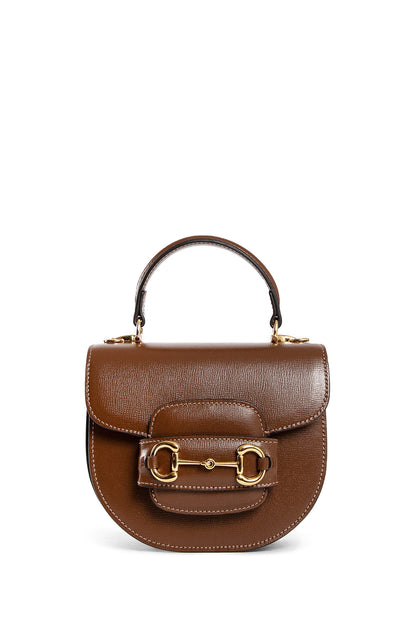 Antonioli GUCCI WOMAN BROWN TOP HANDLE BAGS