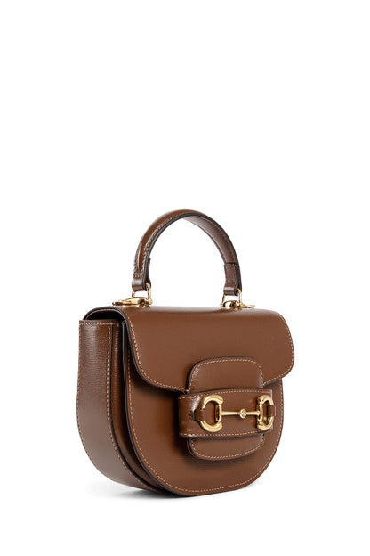 GUCCI WOMAN BROWN TOP HANDLE BAGS