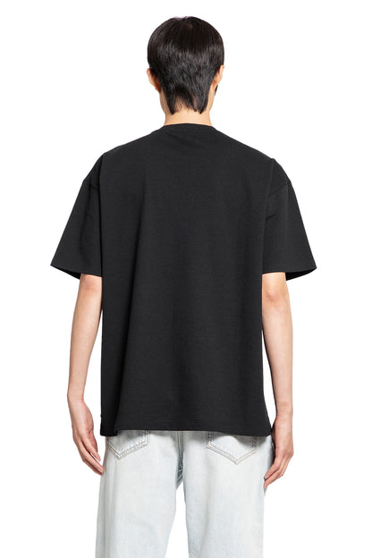 SAINT LAURENT MAN BLACK T-SHIRTS & TANK TOPS