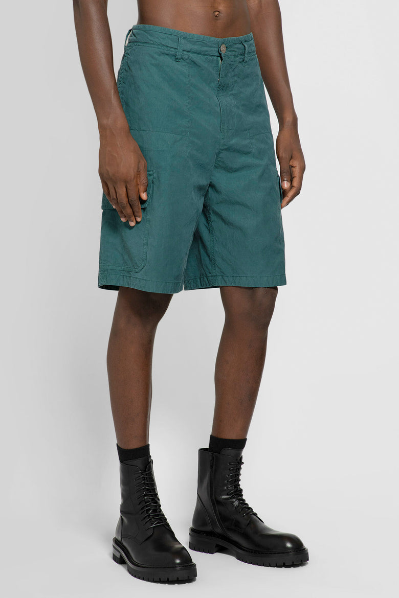 STONE ISLAND STONE ISLAND MAN GREEN SHORTS & SKIRTS man
