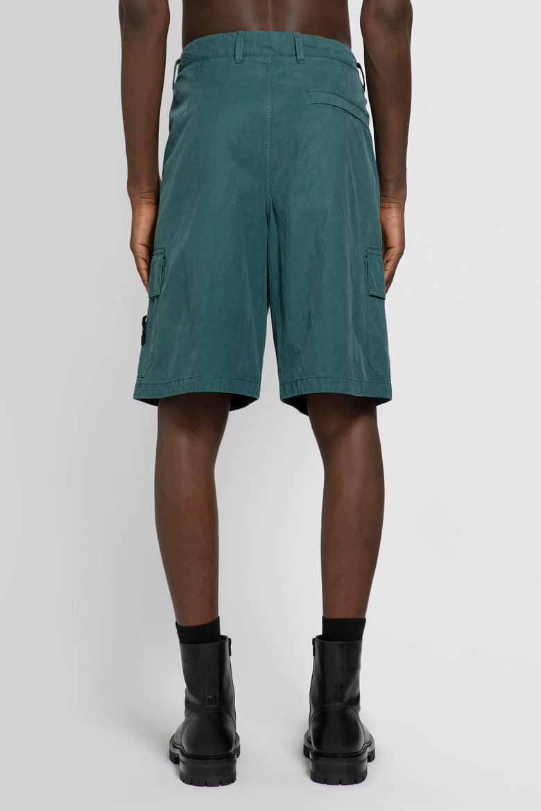 STONE ISLAND STONE ISLAND MAN GREEN SHORTS & SKIRTS man
