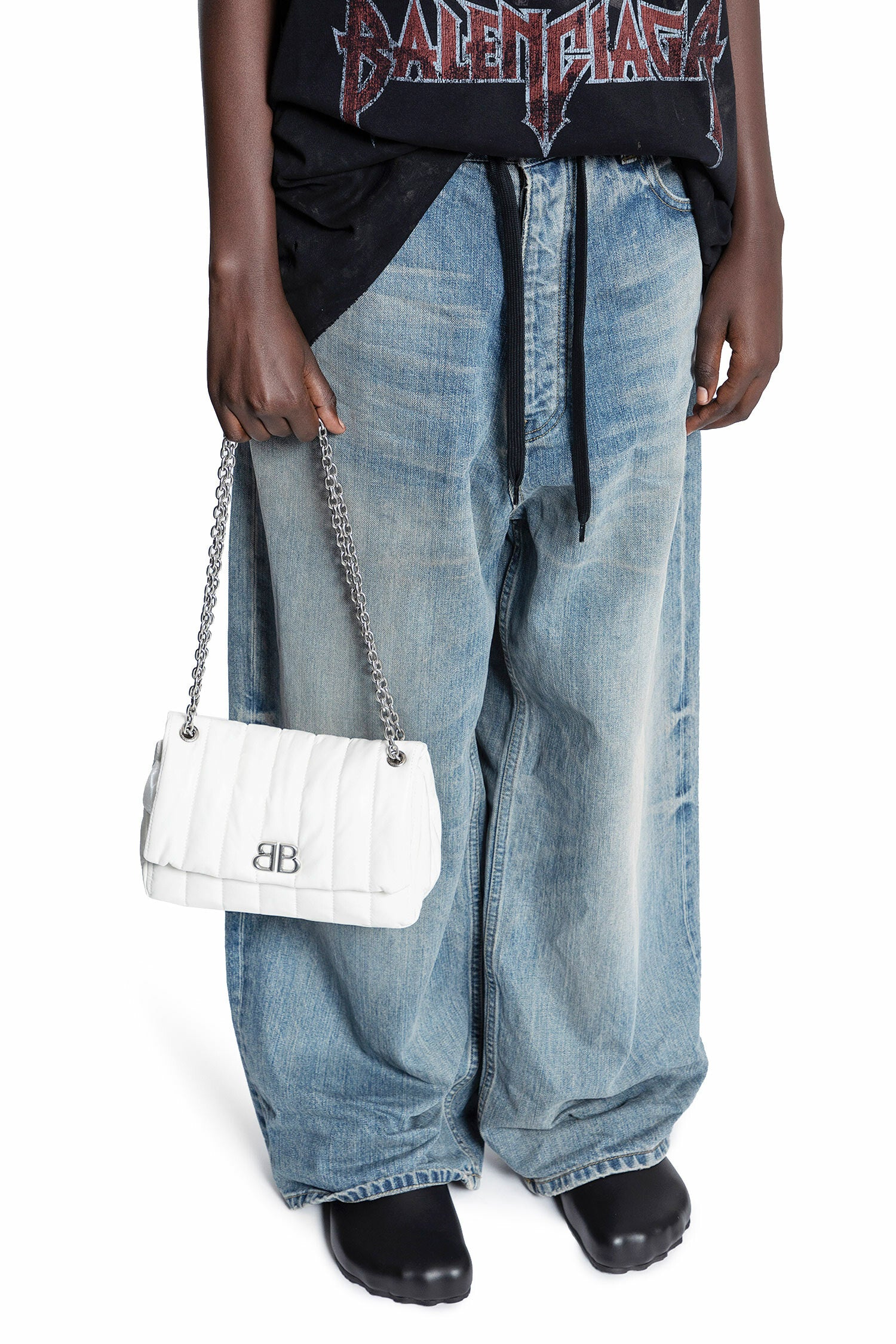 BALENCIAGA WOMAN WHITE CROSSBODY BAGS