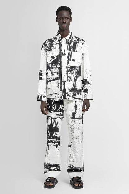 ALEXANDER MCQUEEN MAN BLACK&WHITE JEANS