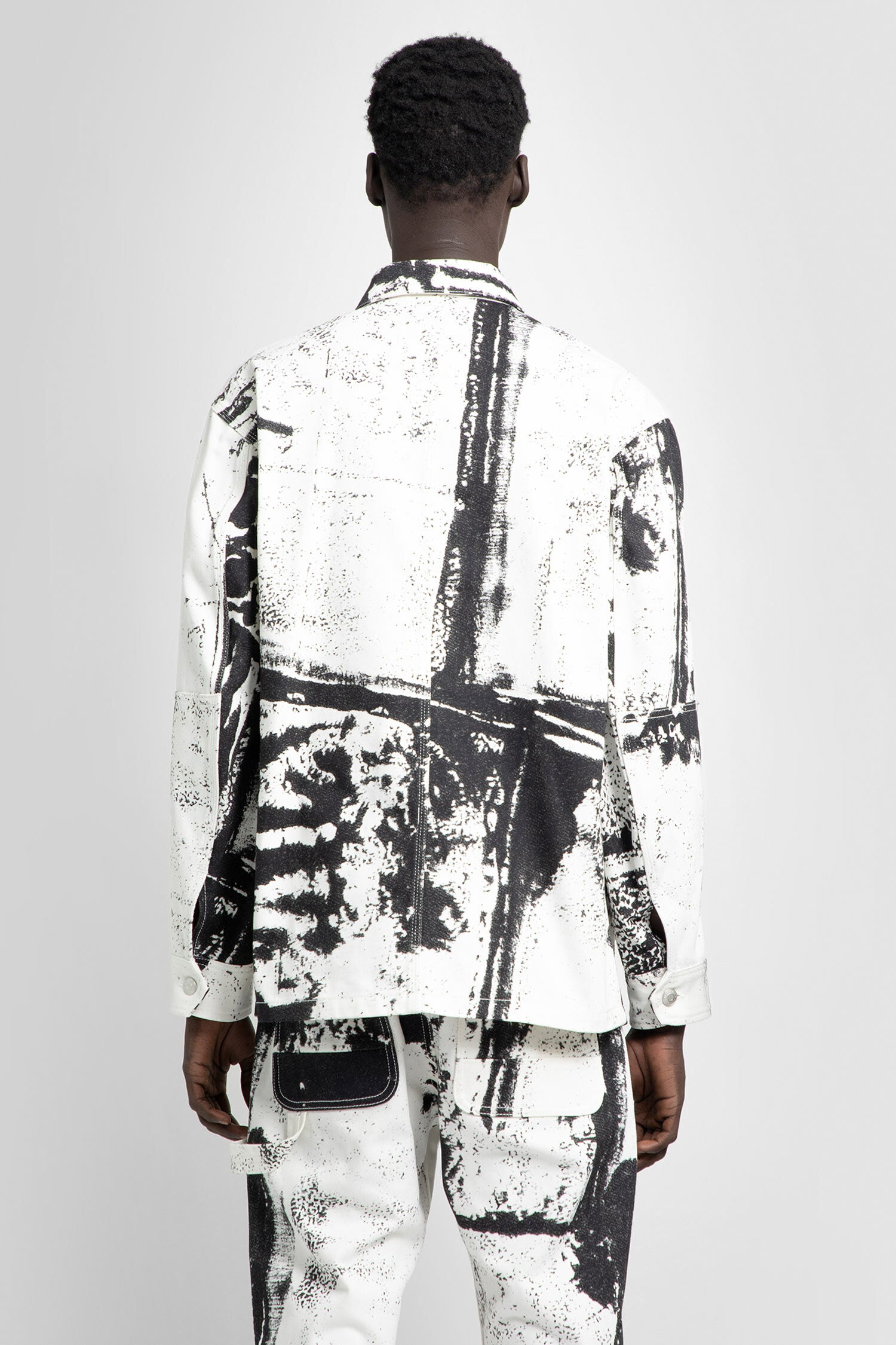 ALEXANDER MCQUEEN MAN BLACK&WHITE JACKETS