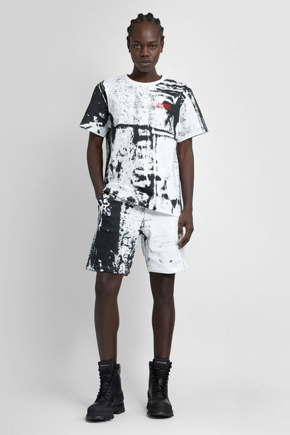 ALEXANDER MCQUEEN MAN BLACK&WHITE SHORTS & SKIRTS