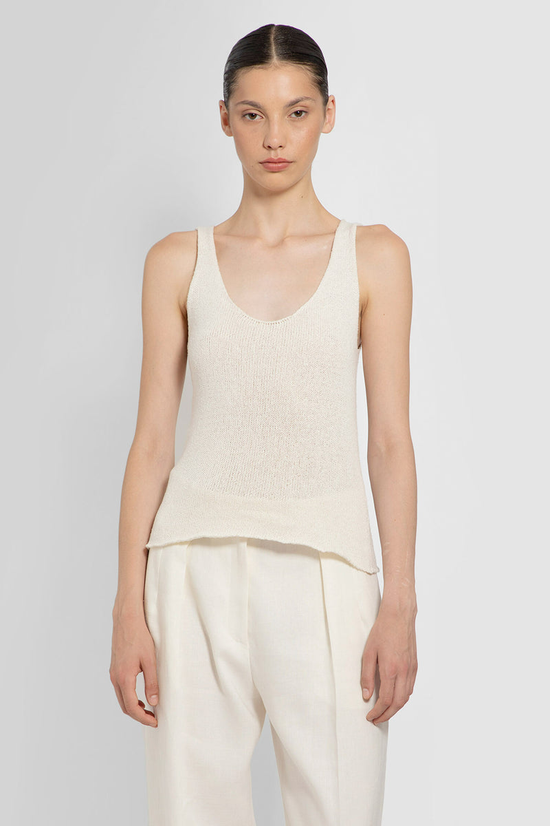 THE ROW WOMAN OFF WHITE TOPS