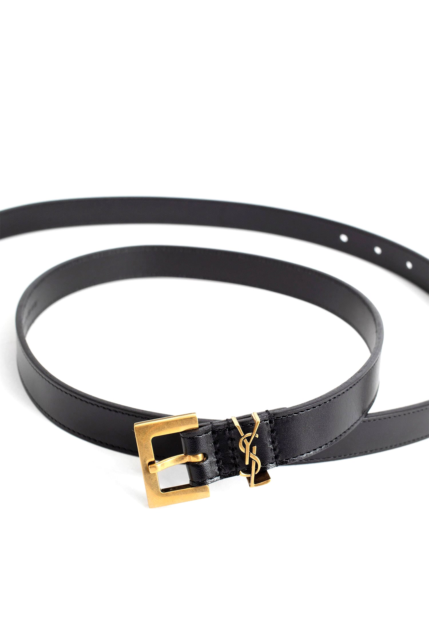 SAINT LAURENT WOMAN BLACK BELTS