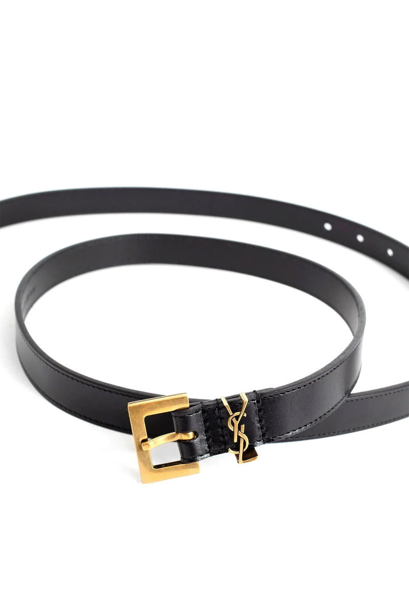 SAINT LAURENT Cassandre thin belt woman