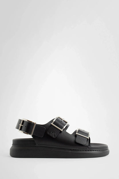 Antonioli ALEXANDER MCQUEEN MAN BLACK SANDALS & SLIDES