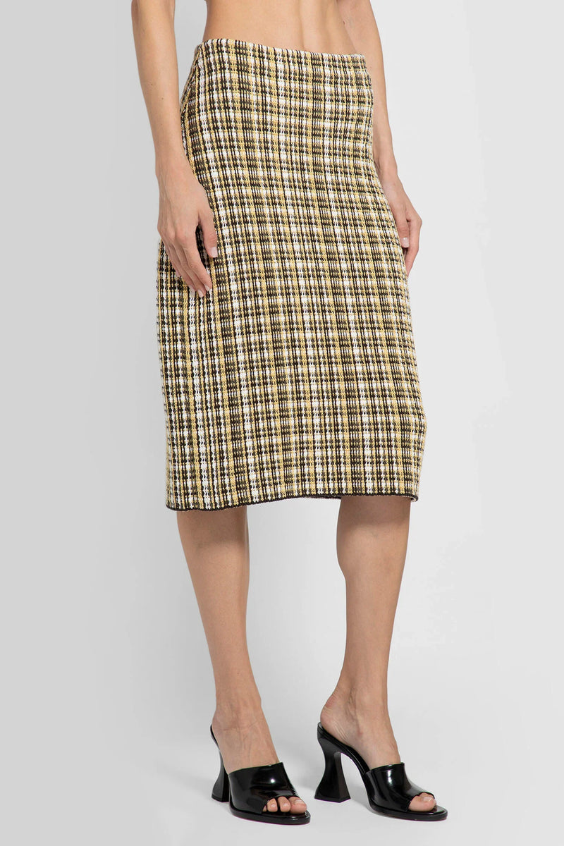 BOTTEGA VENETA Check Jacquard Midi Skirt woman