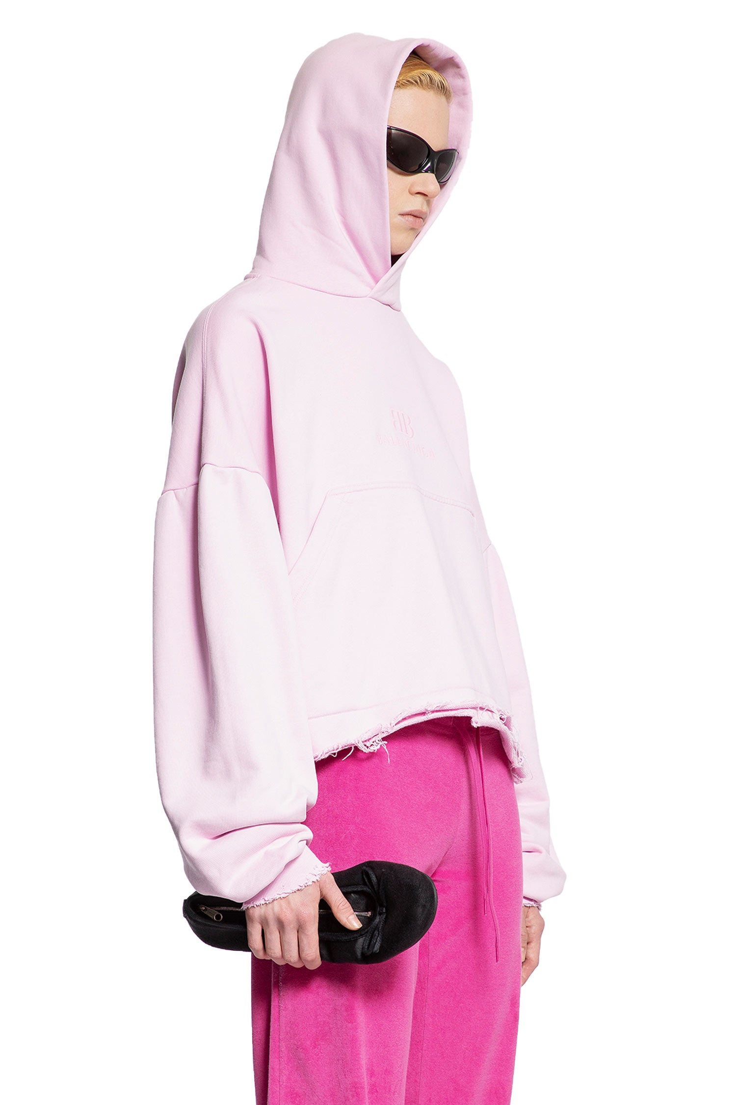 BALENCIAGA WOMAN PINK SWEATSHIRTS