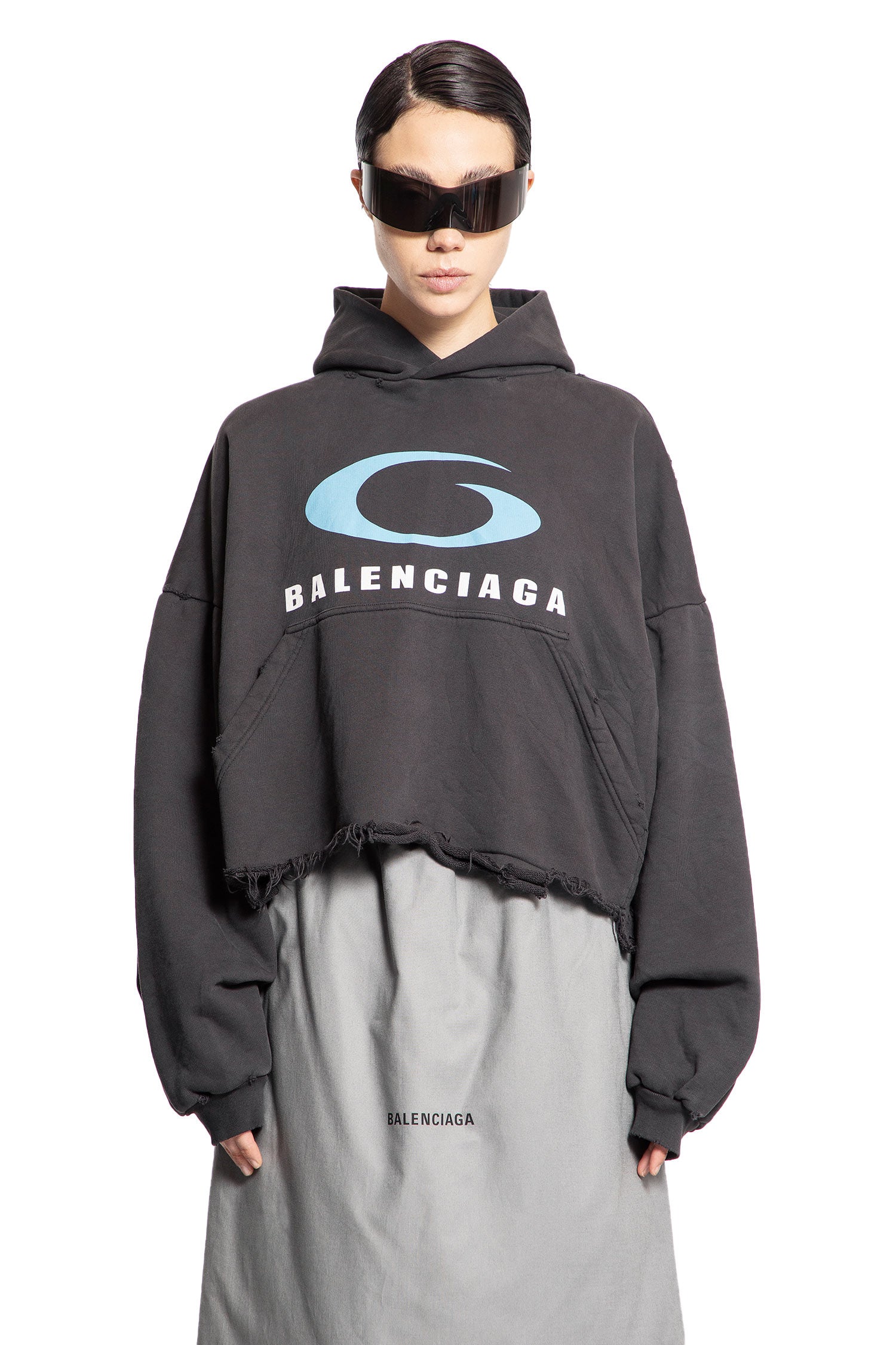 BALENCIAGA WOMAN BLACK SWEATSHIRTS