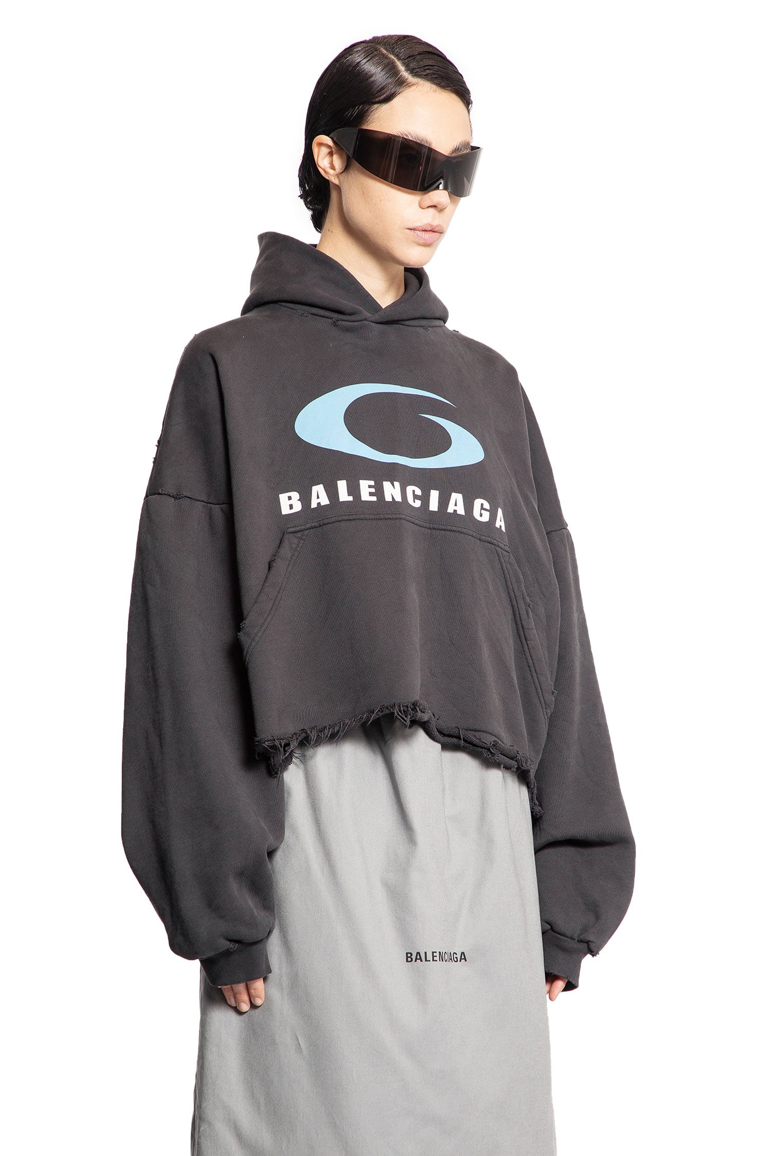 BALENCIAGA WOMAN BLACK SWEATSHIRTS