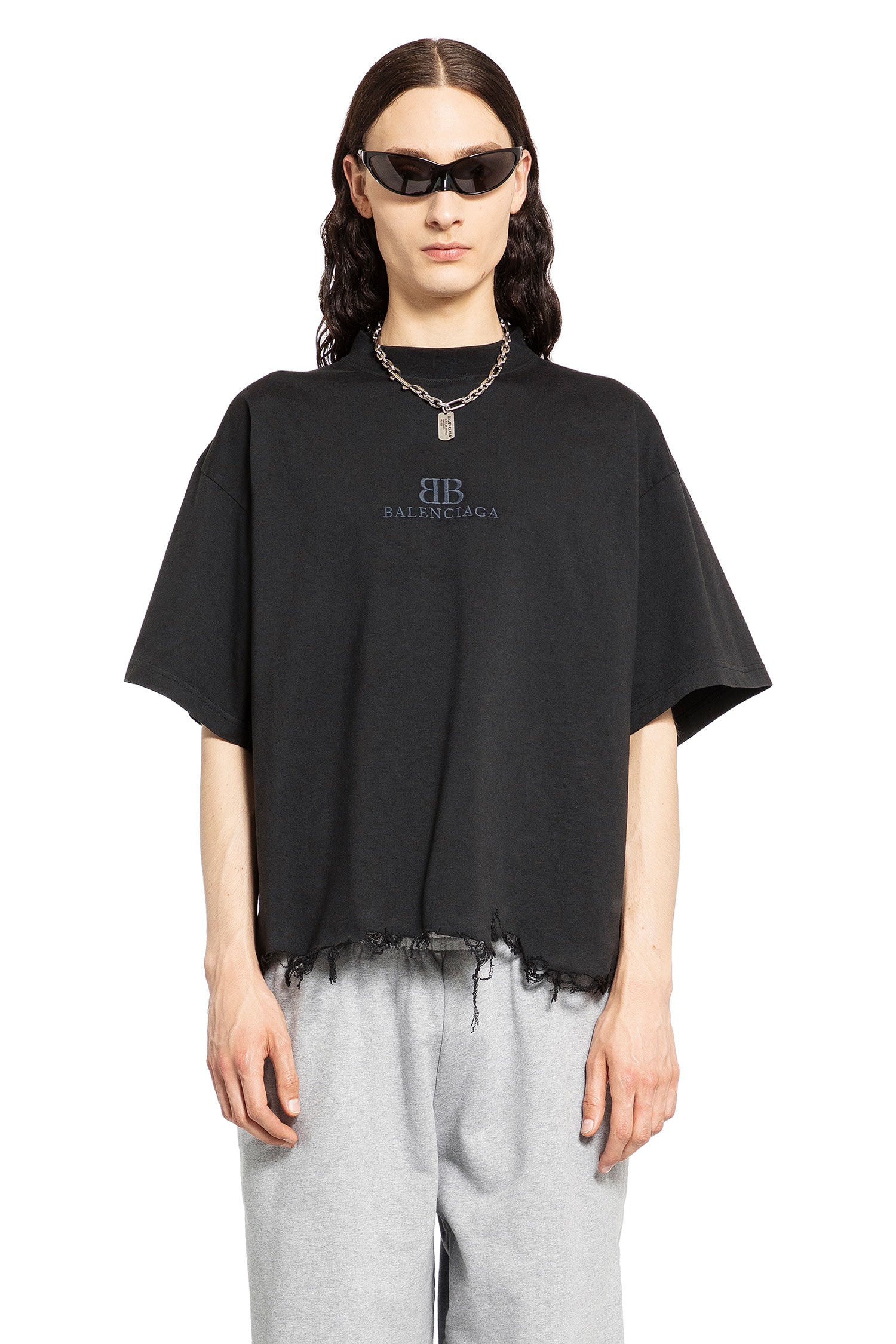 BALENCIAGA MAN BLACK T-SHIRTS - BALENCIAGA - T-SHIRTS | Antonioli