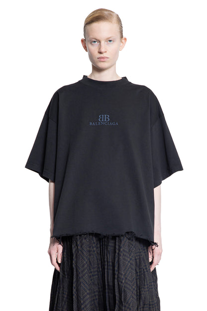 Antonioli BALENCIAGA WOMAN BLACK T-SHIRTS & TANK TOPS