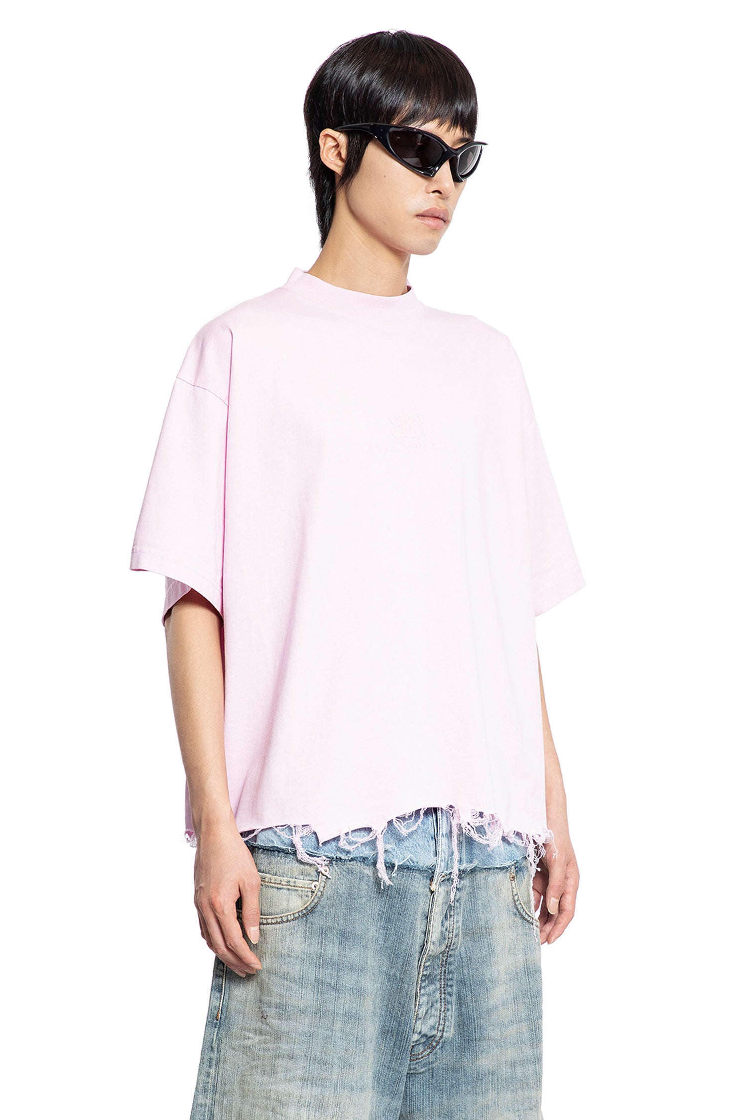 BALENCIAGA MAN PINK T-SHIRTS & TANK TOPS