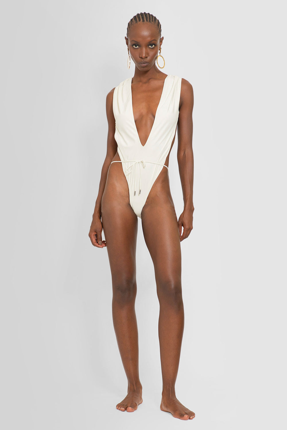 SAINT LAURENT WOMAN WHITE SWIMWEAR