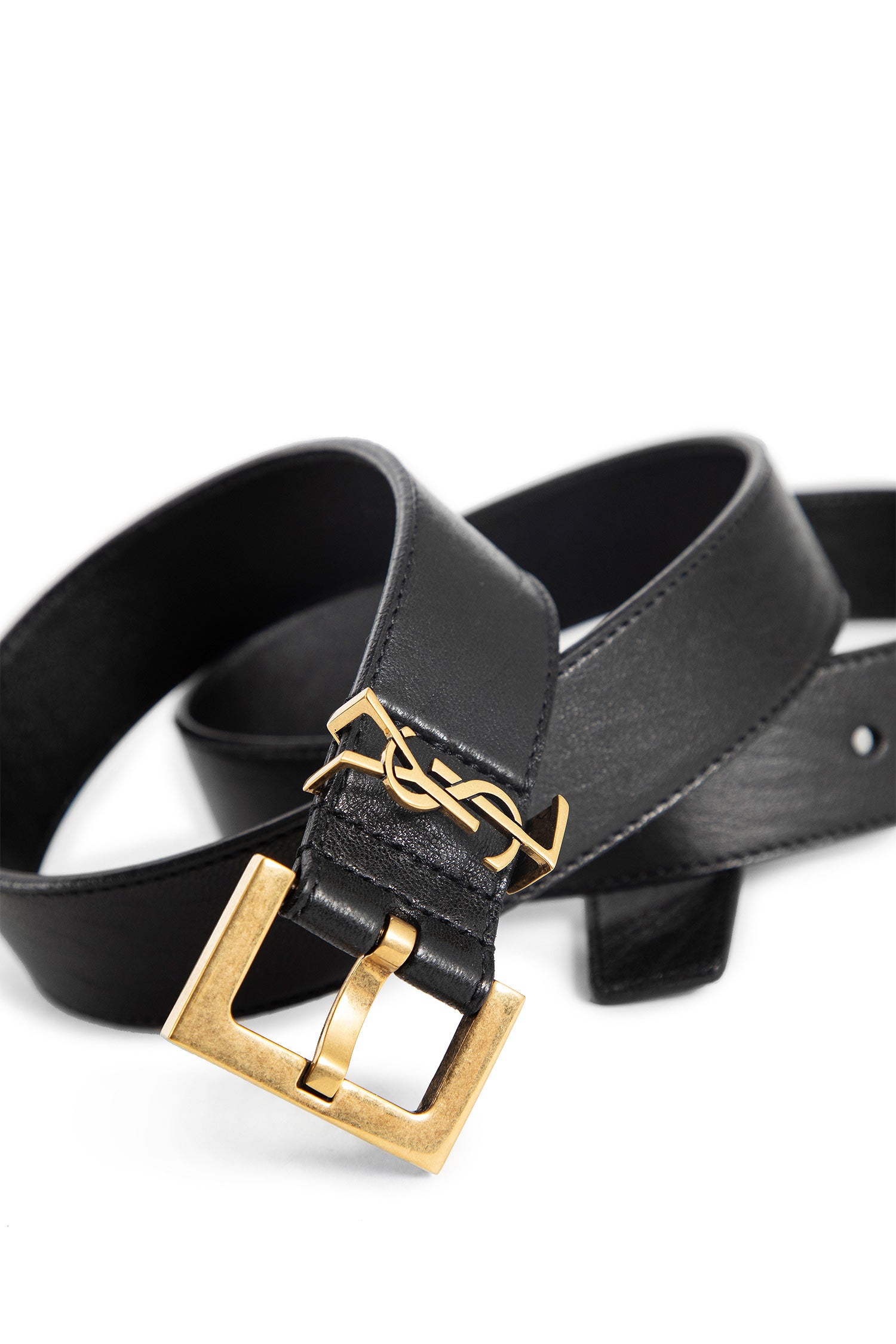 SAINT LAURENT WOMAN BLACK BELTS