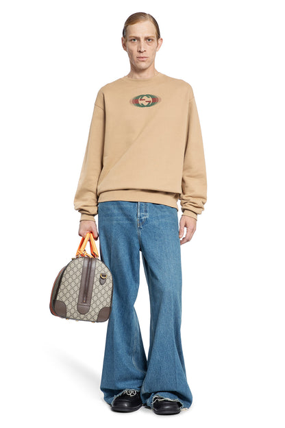 GUCCI MAN BEIGE SWEATSHIRTS