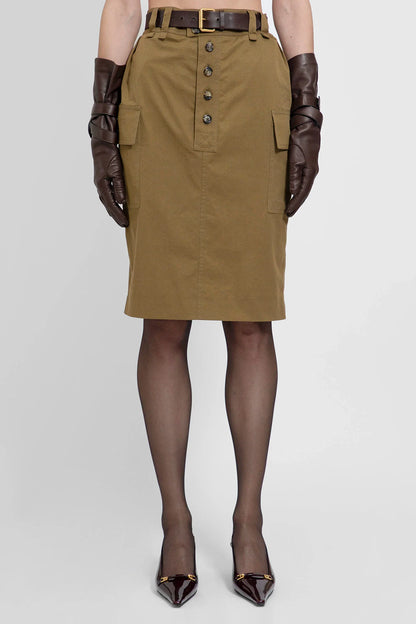 Antonioli SAINT LAURENT WOMAN BROWN SKIRTS