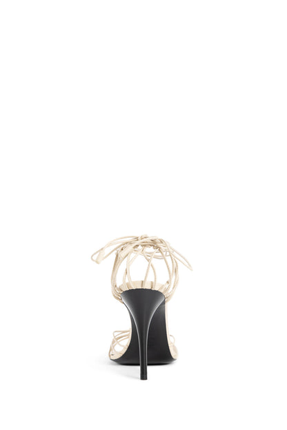 SAINT LAURENT WOMAN BEIGE SANDALS & SLIDES