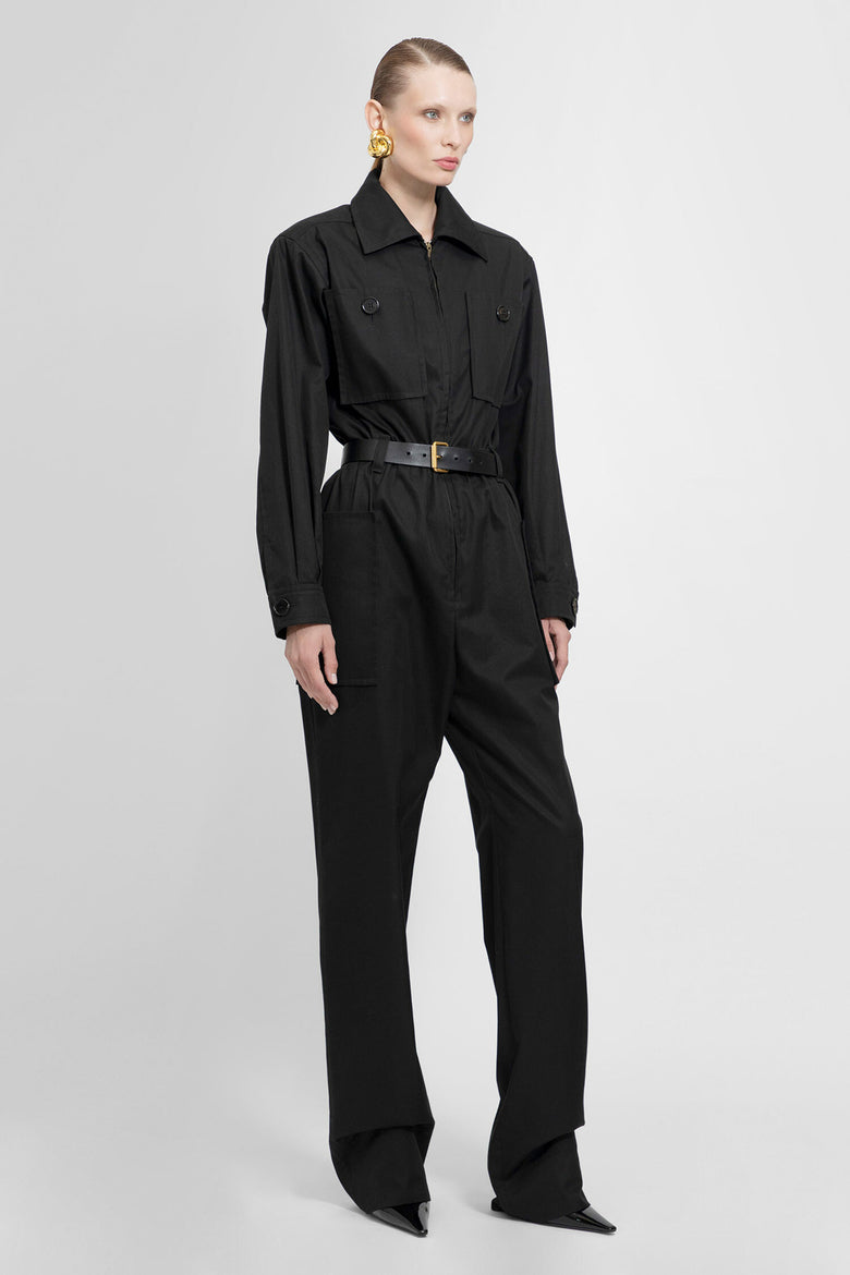 SAINT LAURENT WOMAN BLACK JUMPSUITS