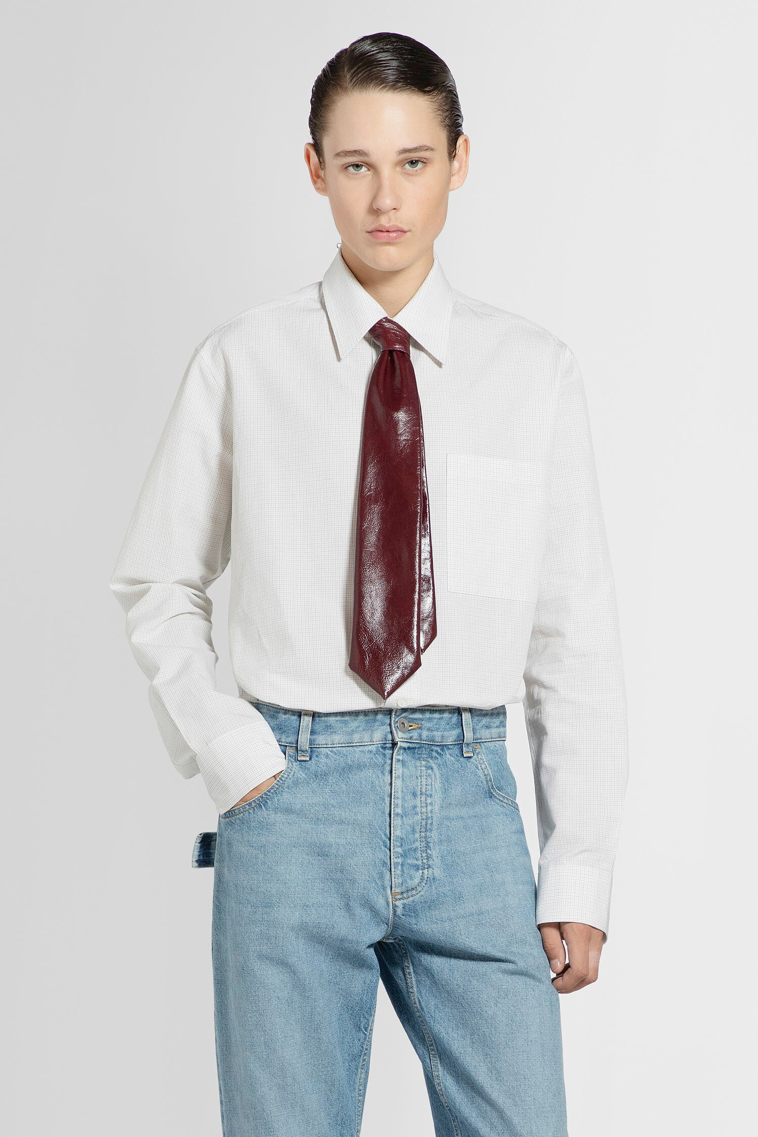 BOTTEGA VENETA MAN WHITE SHIRTS