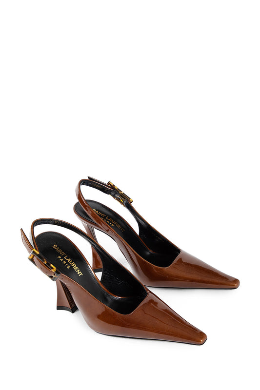 SAINT LAURENT WOMAN BROWN PUMPS