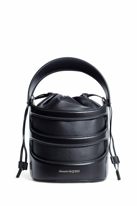 ALEXANDER MCQUEEN WOMAN BLACK TOP HANDLE BAGS