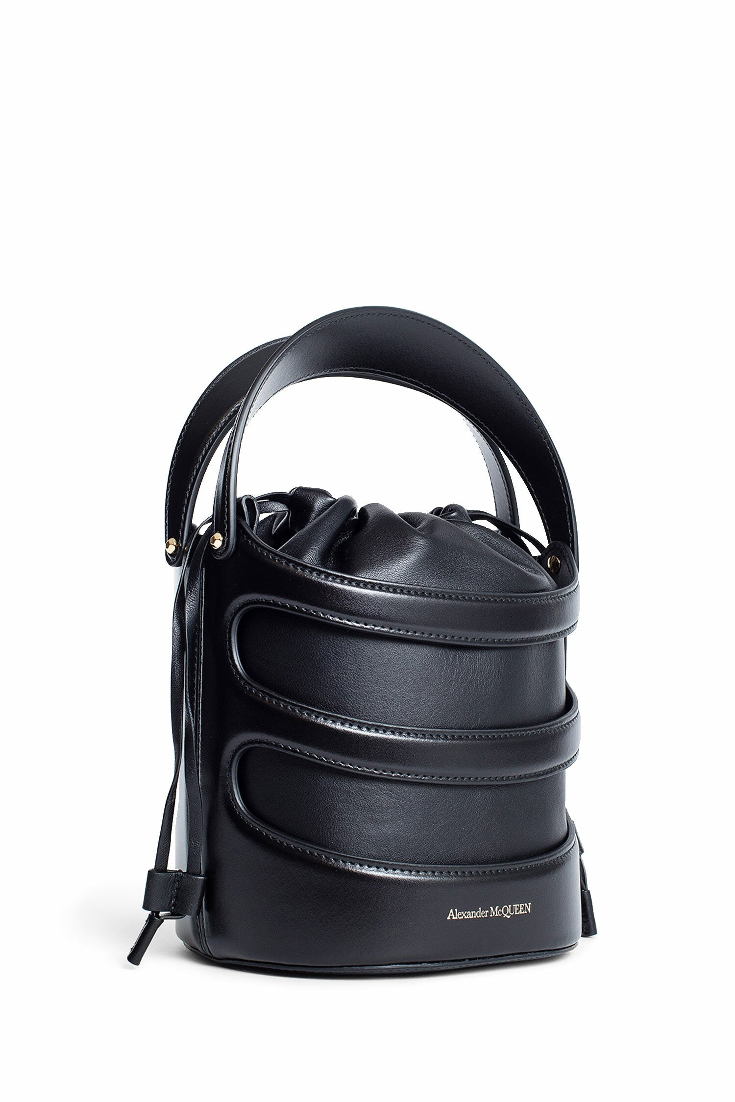 ALEXANDER MCQUEEN WOMAN BLACK TOP HANDLE BAGS