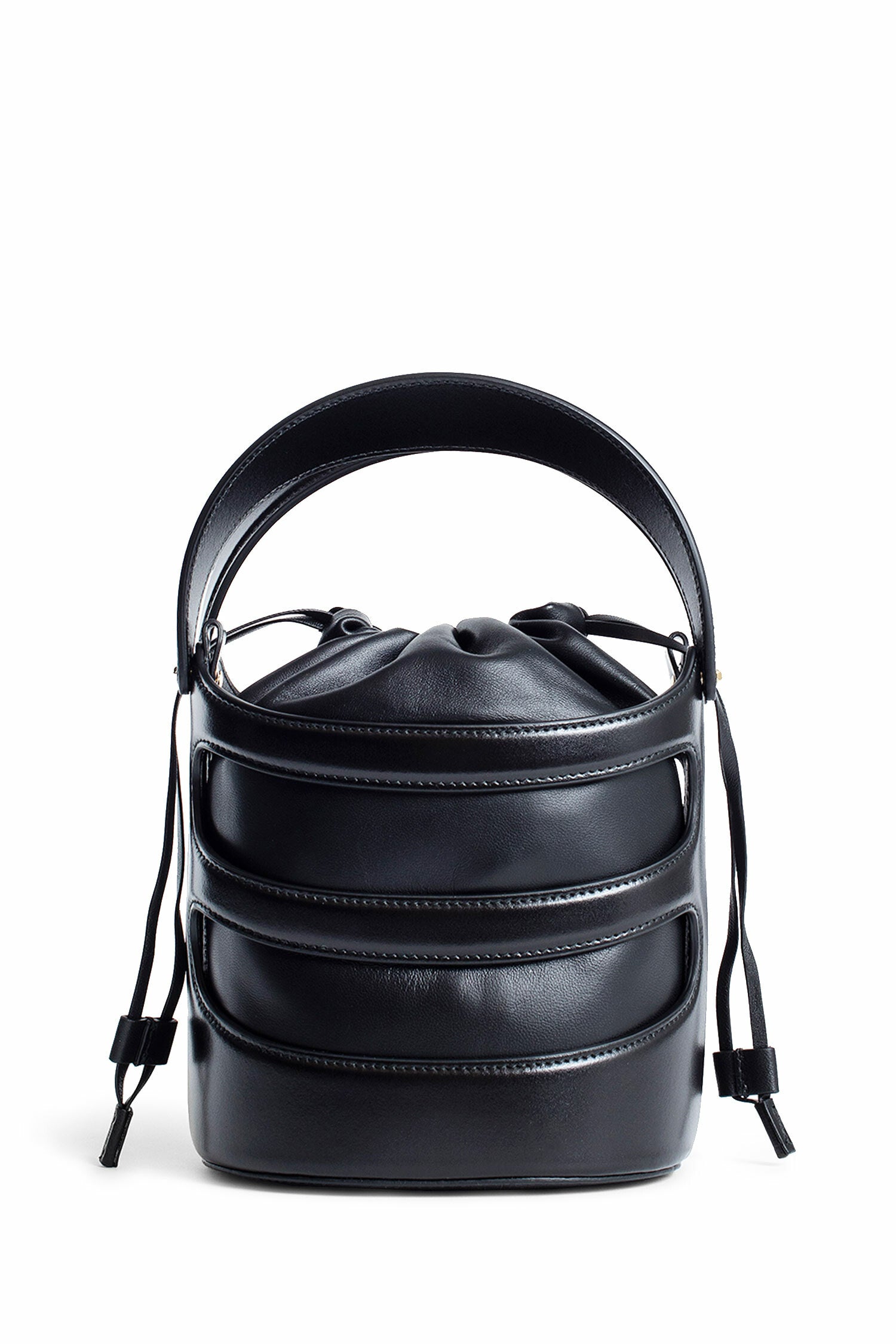 ALEXANDER MCQUEEN WOMAN BLACK TOP HANDLE BAGS